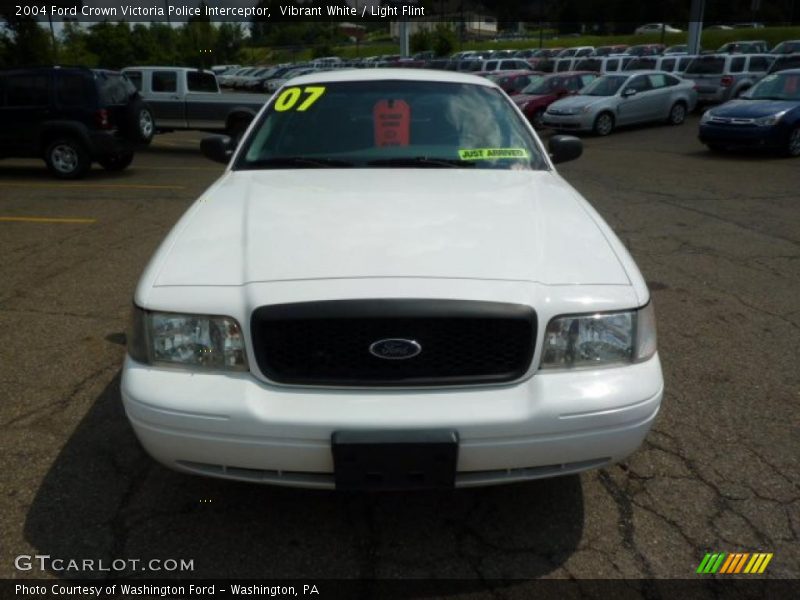 Vibrant White / Light Flint 2004 Ford Crown Victoria Police Interceptor