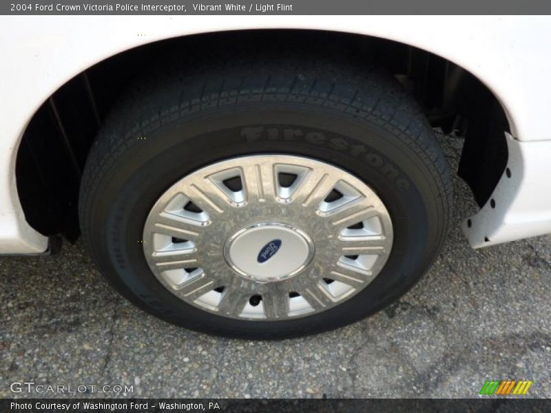 Vibrant White / Light Flint 2004 Ford Crown Victoria Police Interceptor