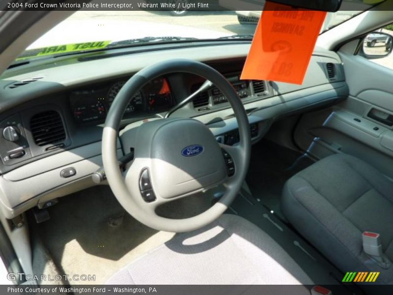 Vibrant White / Light Flint 2004 Ford Crown Victoria Police Interceptor