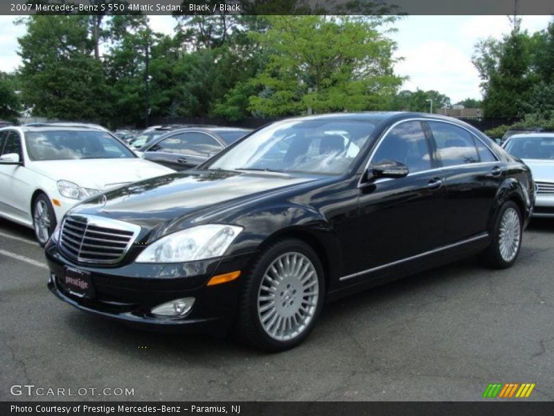 Black / Black 2007 Mercedes-Benz S 550 4Matic Sedan