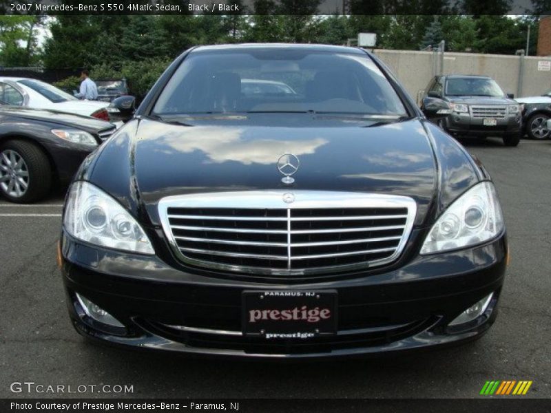 Black / Black 2007 Mercedes-Benz S 550 4Matic Sedan
