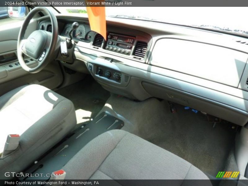 Vibrant White / Light Flint 2004 Ford Crown Victoria Police Interceptor