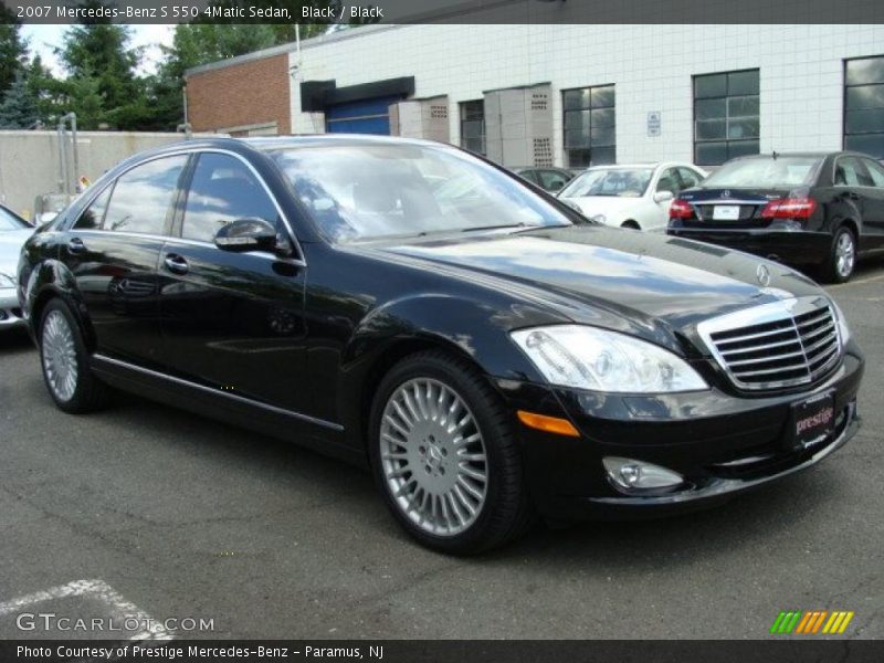 Black / Black 2007 Mercedes-Benz S 550 4Matic Sedan