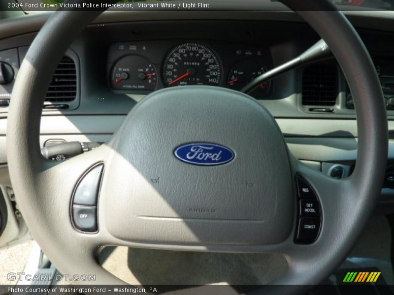 Vibrant White / Light Flint 2004 Ford Crown Victoria Police Interceptor