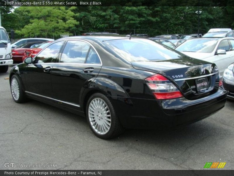 Black / Black 2007 Mercedes-Benz S 550 4Matic Sedan