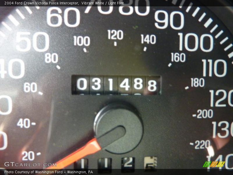 Vibrant White / Light Flint 2004 Ford Crown Victoria Police Interceptor
