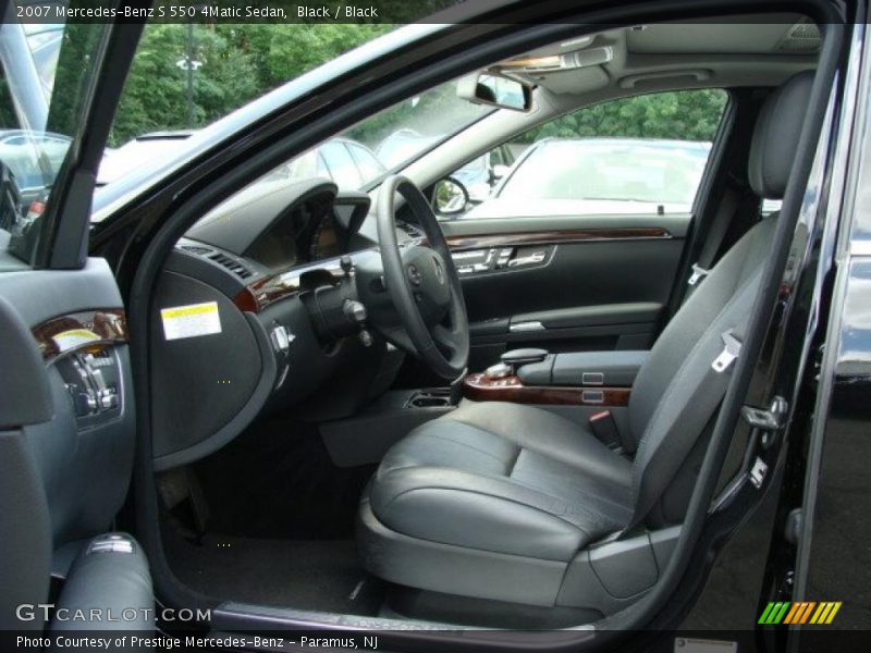 Black / Black 2007 Mercedes-Benz S 550 4Matic Sedan