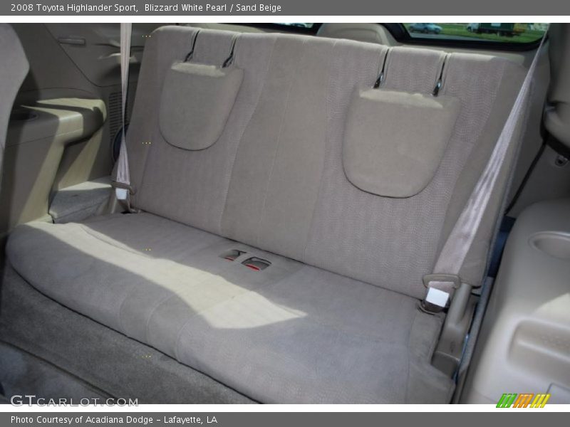 Blizzard White Pearl / Sand Beige 2008 Toyota Highlander Sport