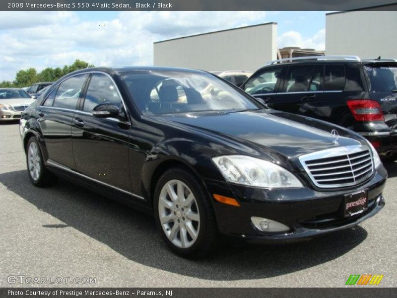 Black / Black 2008 Mercedes-Benz S 550 4Matic Sedan