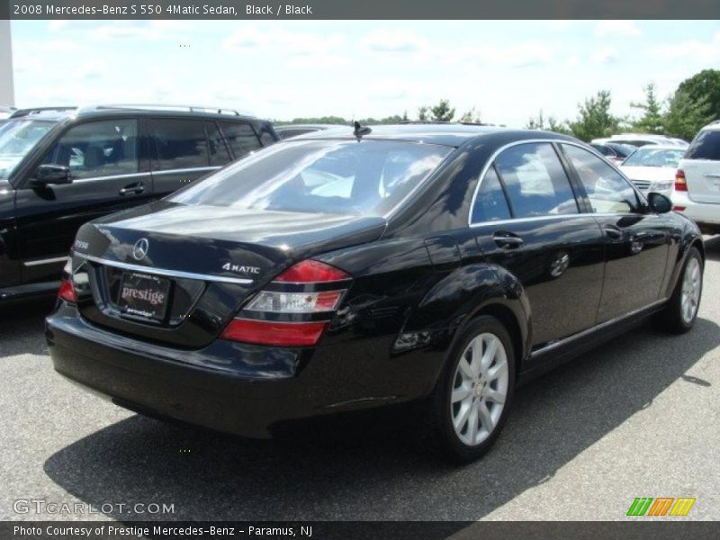 Black / Black 2008 Mercedes-Benz S 550 4Matic Sedan