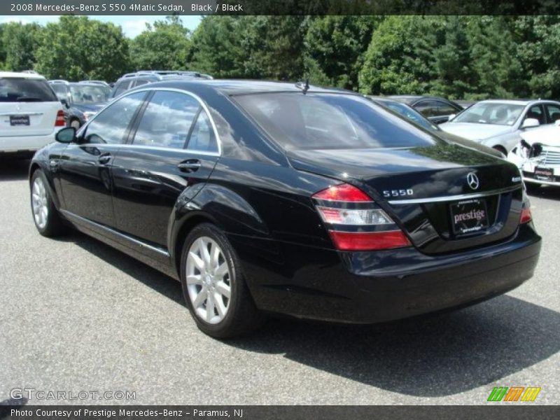 Black / Black 2008 Mercedes-Benz S 550 4Matic Sedan