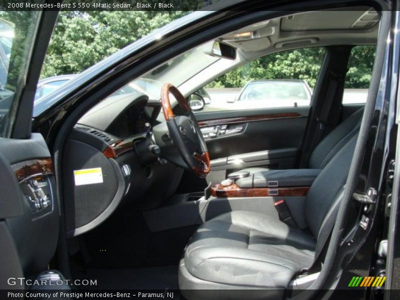 Black / Black 2008 Mercedes-Benz S 550 4Matic Sedan