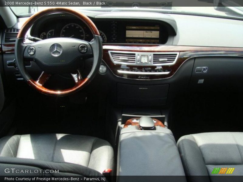 Black / Black 2008 Mercedes-Benz S 550 4Matic Sedan