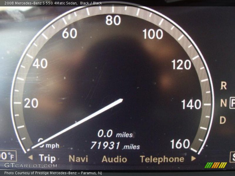 Black / Black 2008 Mercedes-Benz S 550 4Matic Sedan