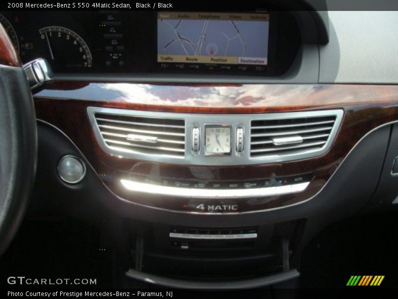 Black / Black 2008 Mercedes-Benz S 550 4Matic Sedan
