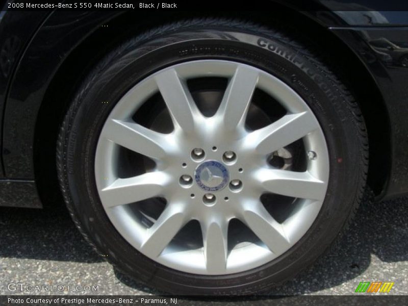 Black / Black 2008 Mercedes-Benz S 550 4Matic Sedan
