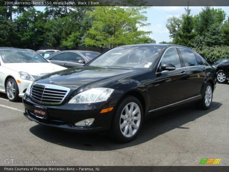 Black / Black 2008 Mercedes-Benz S 550 4Matic Sedan