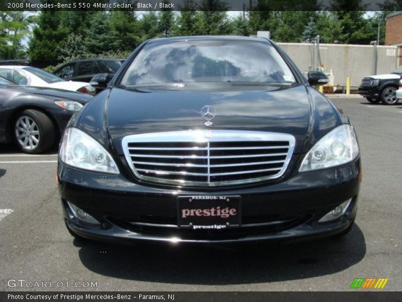 Black / Black 2008 Mercedes-Benz S 550 4Matic Sedan