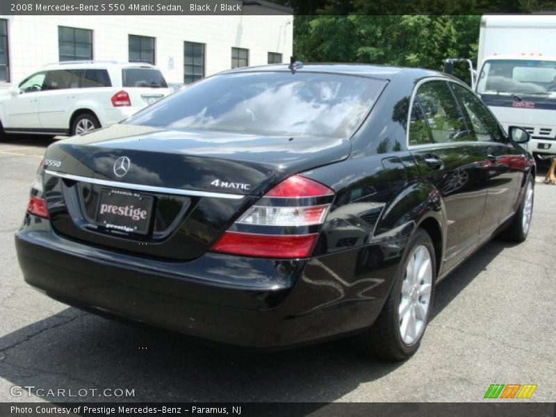 Black / Black 2008 Mercedes-Benz S 550 4Matic Sedan