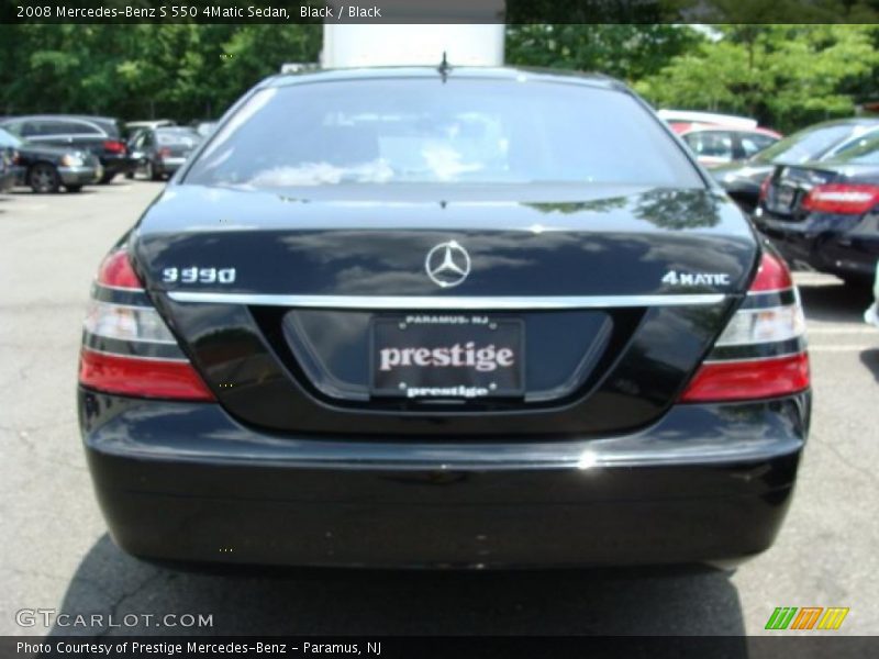 Black / Black 2008 Mercedes-Benz S 550 4Matic Sedan