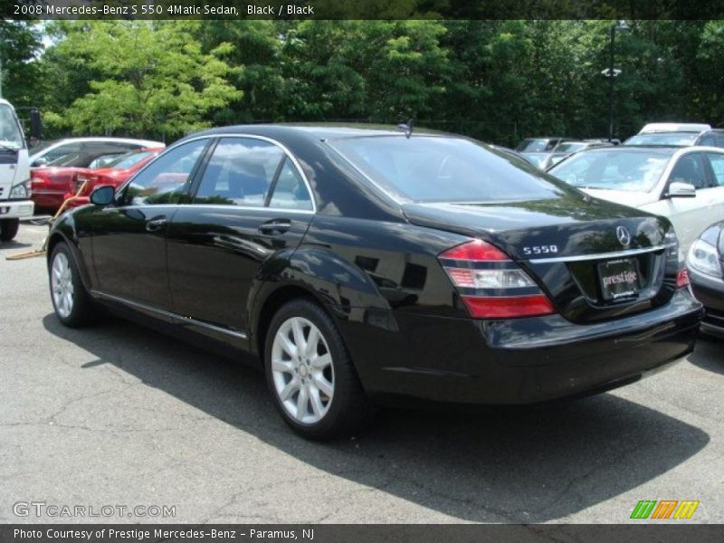 Black / Black 2008 Mercedes-Benz S 550 4Matic Sedan