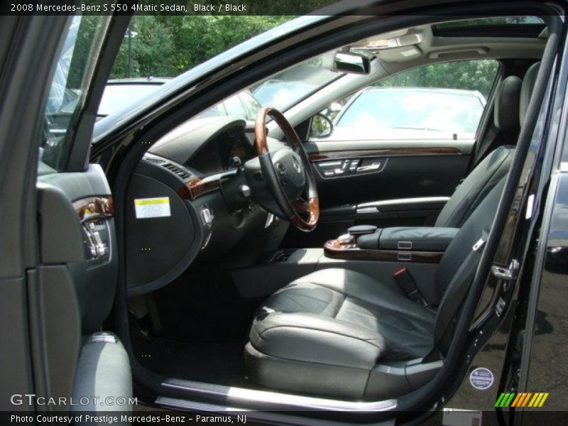 Black / Black 2008 Mercedes-Benz S 550 4Matic Sedan