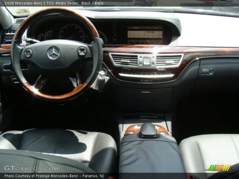 Black / Black 2008 Mercedes-Benz S 550 4Matic Sedan