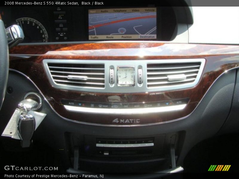 Black / Black 2008 Mercedes-Benz S 550 4Matic Sedan