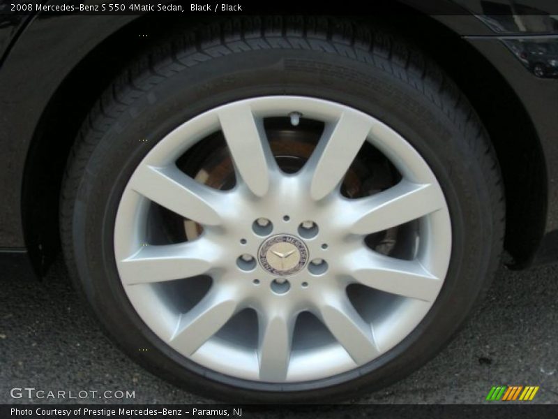 Black / Black 2008 Mercedes-Benz S 550 4Matic Sedan