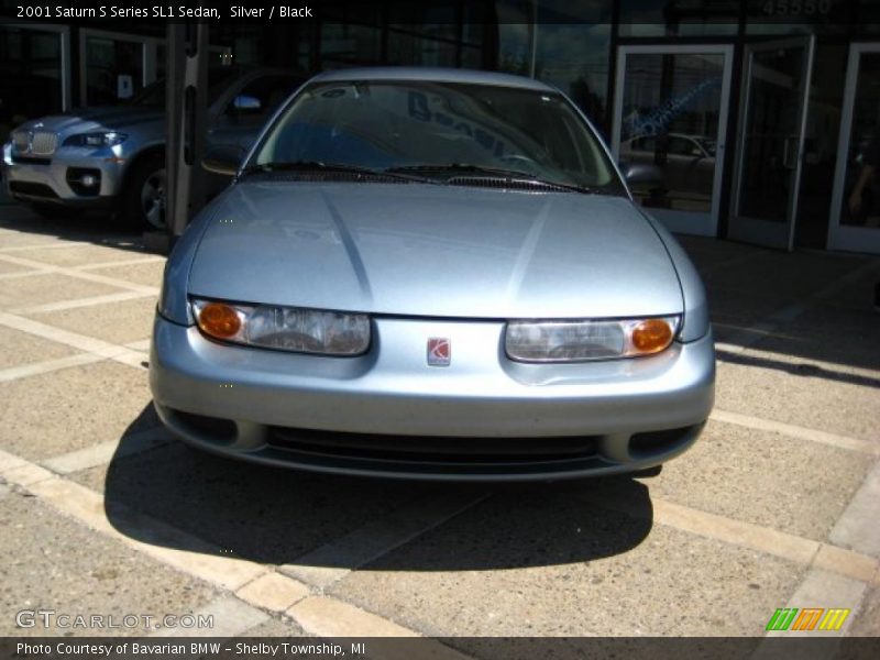 Silver / Black 2001 Saturn S Series SL1 Sedan