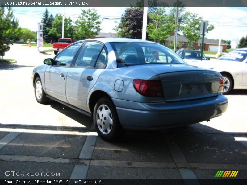 Silver / Black 2001 Saturn S Series SL1 Sedan