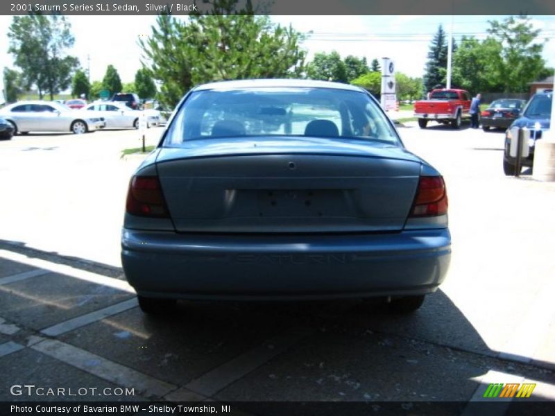 Silver / Black 2001 Saturn S Series SL1 Sedan