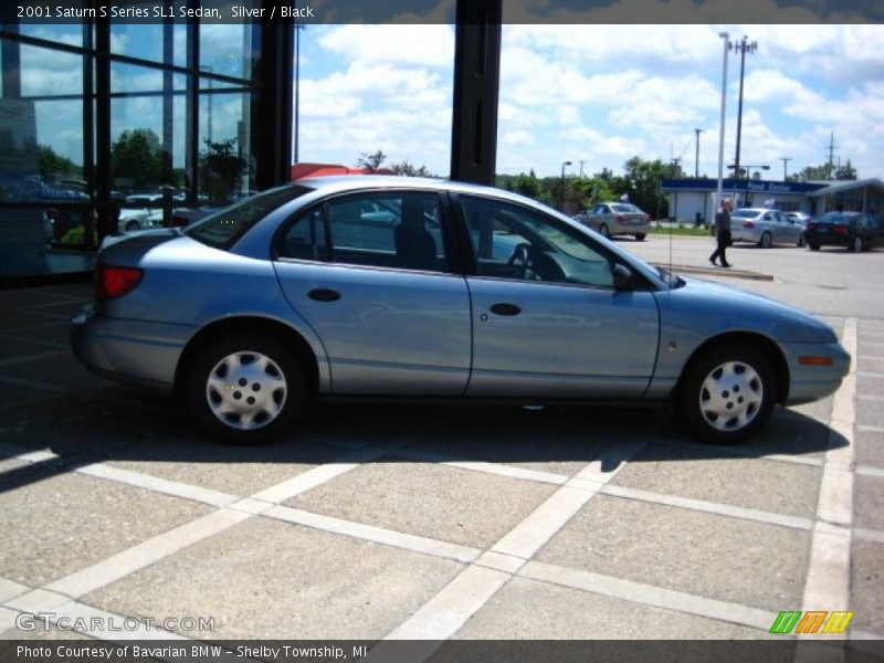 Silver / Black 2001 Saturn S Series SL1 Sedan