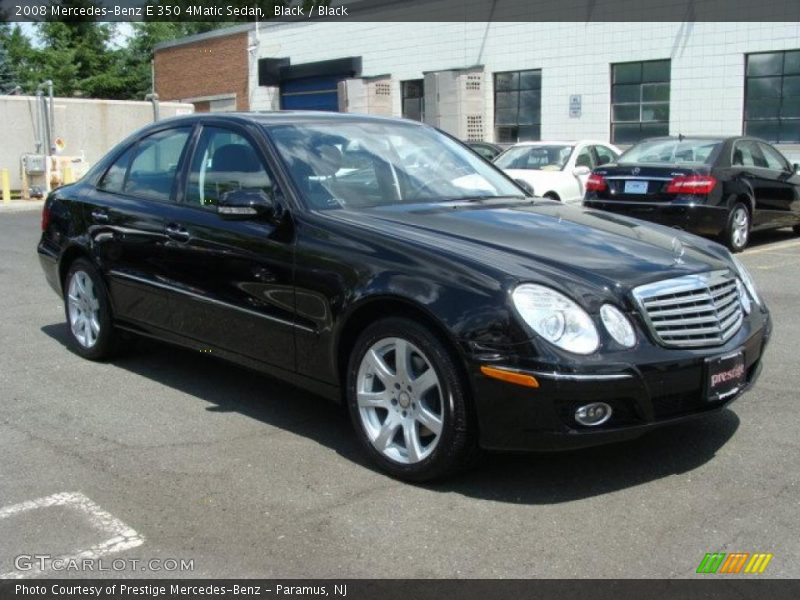 Black / Black 2008 Mercedes-Benz E 350 4Matic Sedan