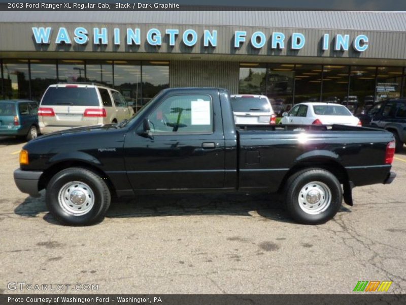 Black / Dark Graphite 2003 Ford Ranger XL Regular Cab