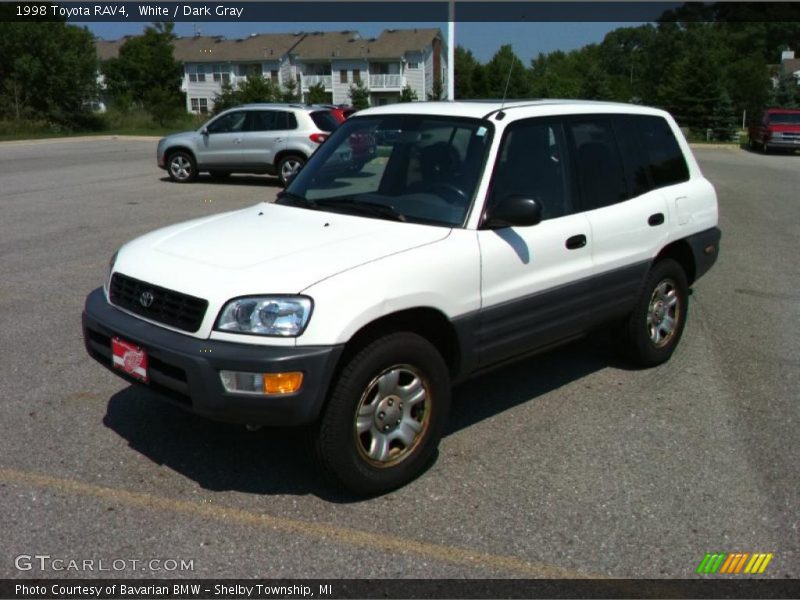 White / Dark Gray 1998 Toyota RAV4