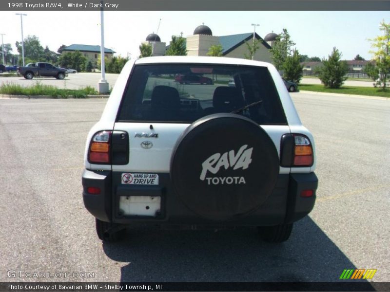 White / Dark Gray 1998 Toyota RAV4