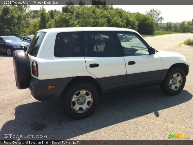 White / Dark Gray 1998 Toyota RAV4