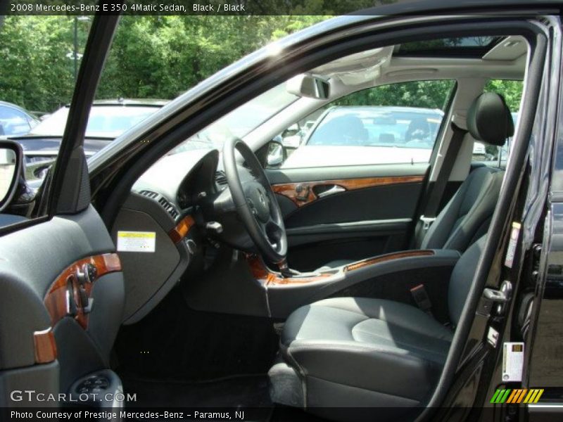 Black / Black 2008 Mercedes-Benz E 350 4Matic Sedan