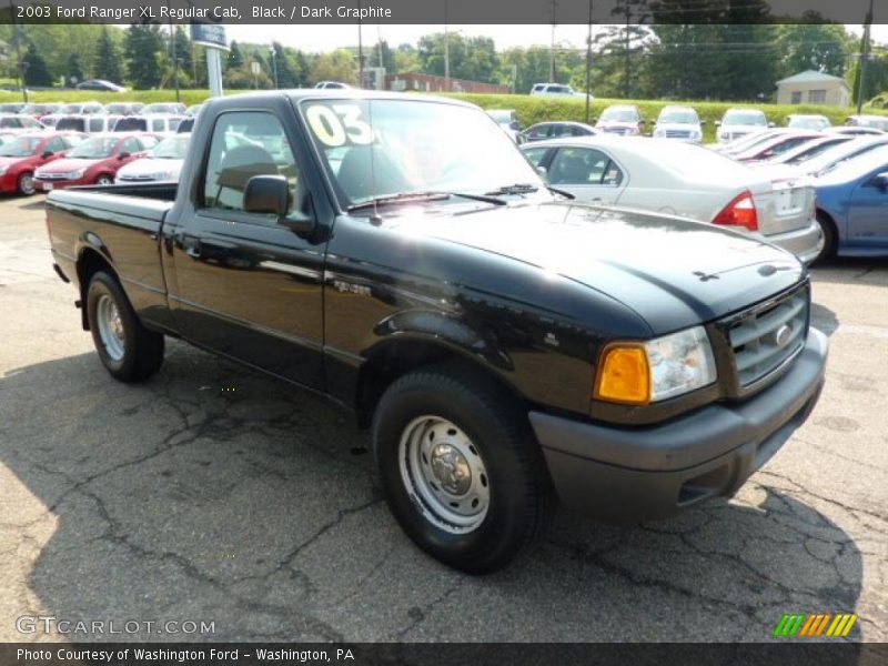 Black / Dark Graphite 2003 Ford Ranger XL Regular Cab