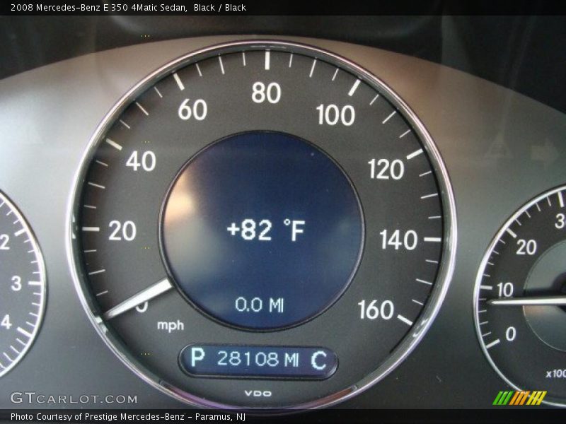 Black / Black 2008 Mercedes-Benz E 350 4Matic Sedan