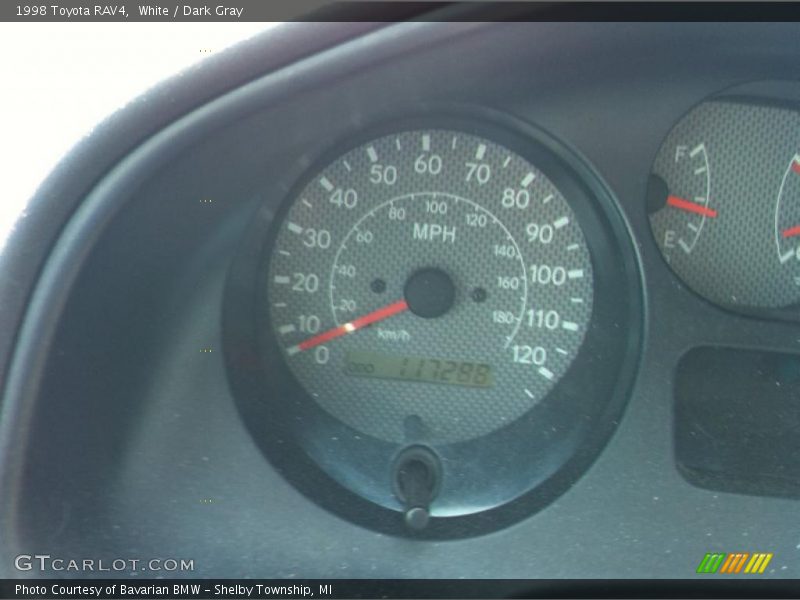 White / Dark Gray 1998 Toyota RAV4