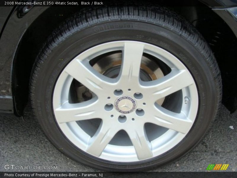 Black / Black 2008 Mercedes-Benz E 350 4Matic Sedan