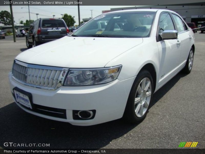 Oxford White / Light Stone 2007 Lincoln MKZ Sedan
