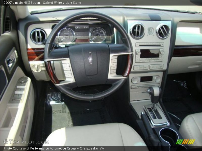Oxford White / Light Stone 2007 Lincoln MKZ Sedan