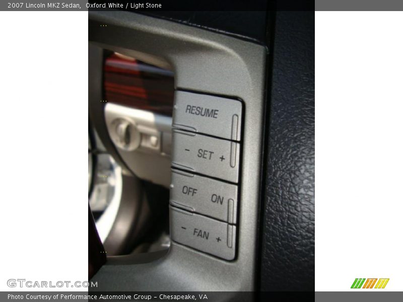 Oxford White / Light Stone 2007 Lincoln MKZ Sedan