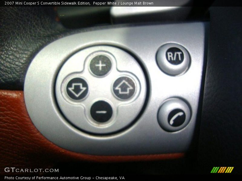 Pepper White / Lounge Malt Brown 2007 Mini Cooper S Convertible Sidewalk Edition