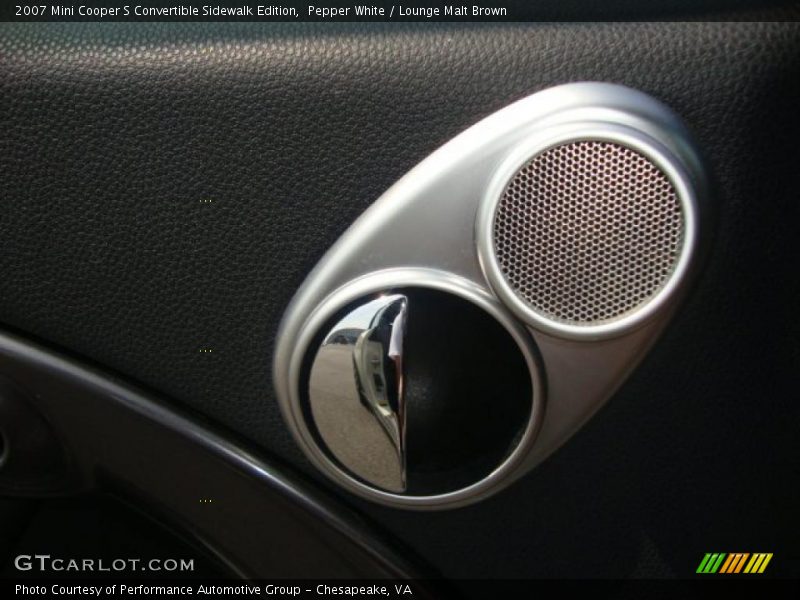 Pepper White / Lounge Malt Brown 2007 Mini Cooper S Convertible Sidewalk Edition