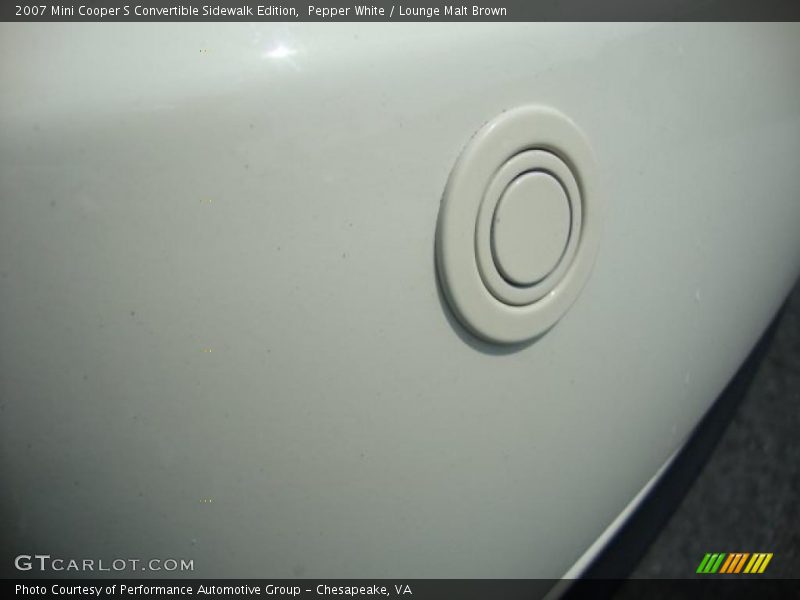 Pepper White / Lounge Malt Brown 2007 Mini Cooper S Convertible Sidewalk Edition