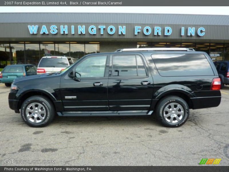 Black / Charcoal Black/Caramel 2007 Ford Expedition EL Limited 4x4